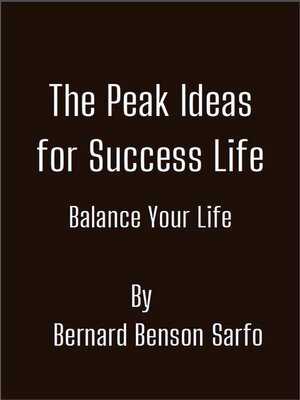 cover image of The Peak Ideas for Success Life